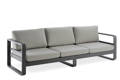 Split Banc de lounge 3 places aluminium