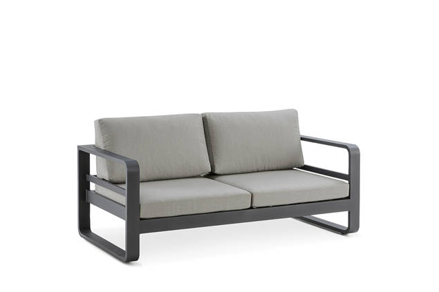 Split 2er Loungebank Aluminium