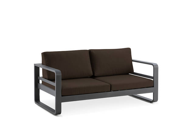 Split 2er Loungebank Aluminium