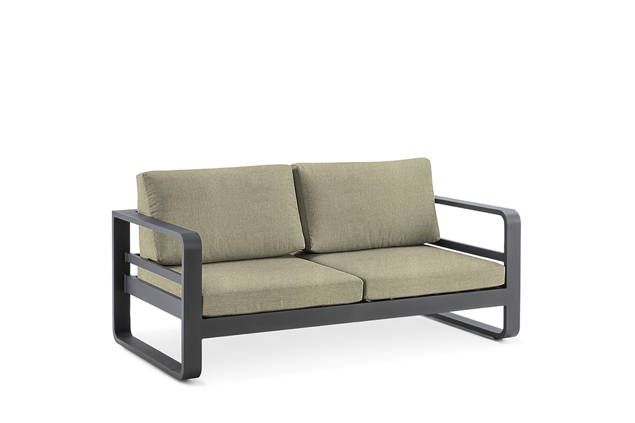 Split 2er Loungebank Aluminium