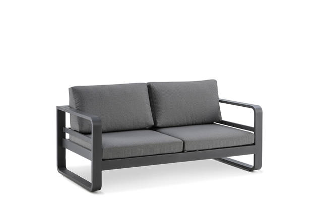 Split 2er Loungebank Aluminium