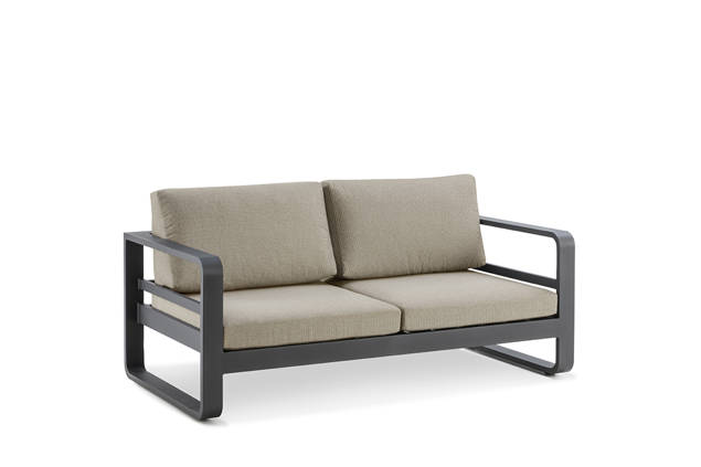 Split 2er Loungebank Aluminium