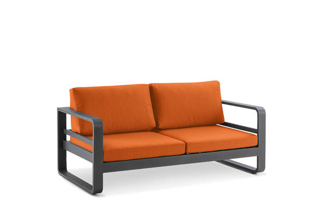 Split 2er Loungebank Aluminium
