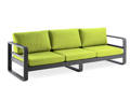 Split 3er Loungebank Aluminium