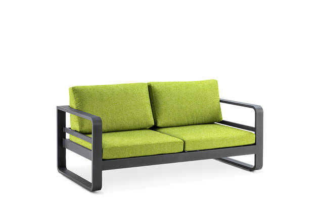Split 2er Loungebank Aluminium