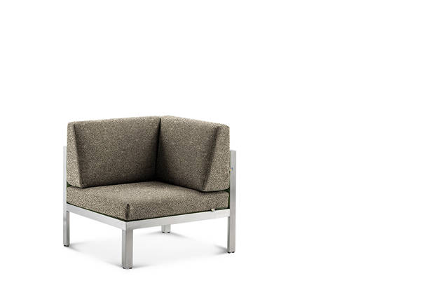 Rubin Loungeecke Edelstahl