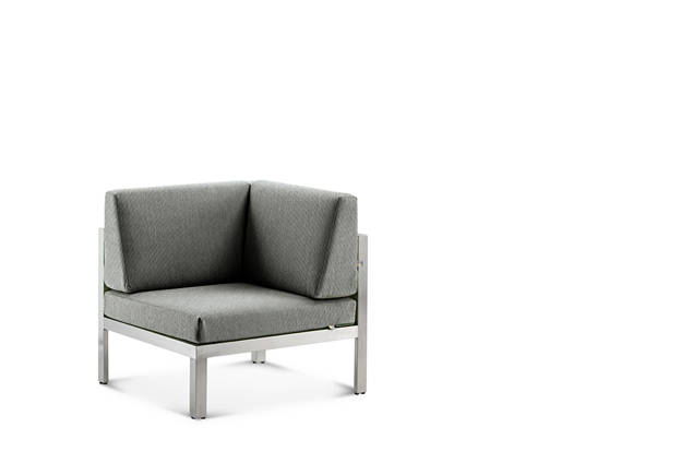 Rubin Loungeecke Edelstahl