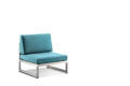 Rubin Loungesessel Edelstahl