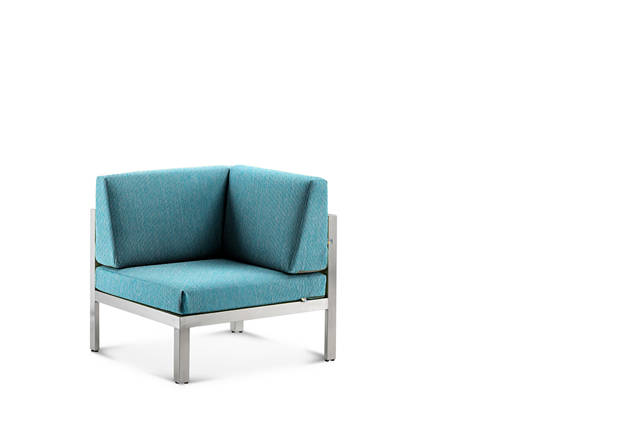 Rubin Loungeecke Edelstahl