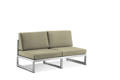 Rubin Banc lounge 2 places acier inoxydable