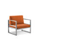 Rubin Fauteuil lounge acier inoxydable