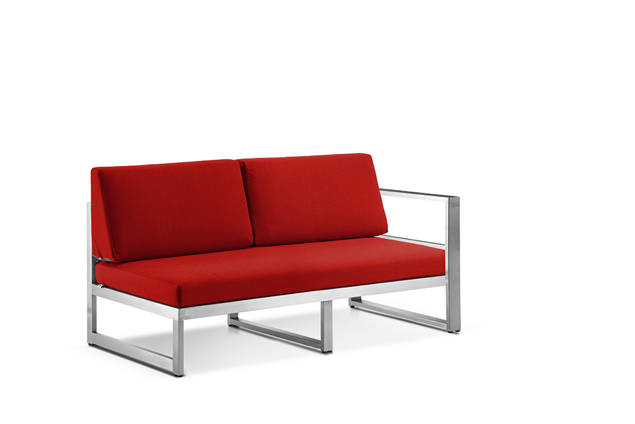 Rubin Banc de lounge 2 places gauche acier inoxydable