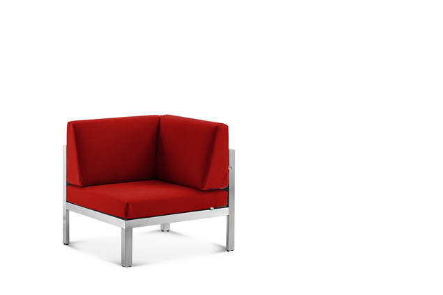 Rubin Loungeecke Edelstahl