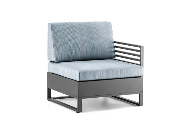 Miami Loungesessel links Aluminium