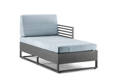 Miami Chaise longue gauche aluminium