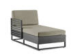 Miami Chaise longue droite aluminium