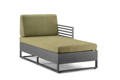 Miami Chaise longue gauche aluminium