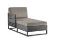 Miami Chaise longue droite aluminium