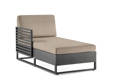 Miami Chaise longue droite aluminium
