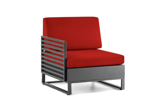 Miami Loungesessel rechts Aluminium