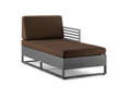 Miami Chaise longue gauche aluminium