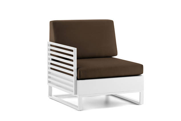 Miami Loungesessel rechts Aluminium