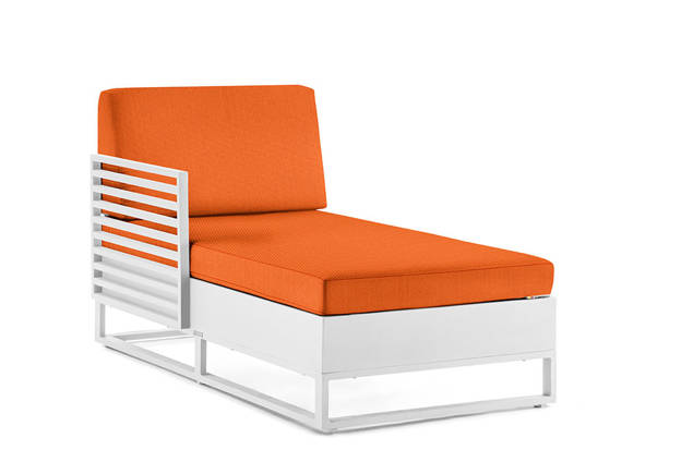 Miami Chaise longue droite aluminium
