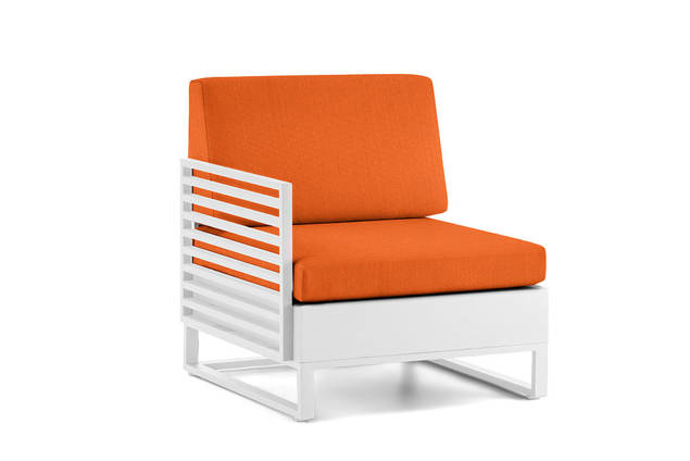 Miami Loungesessel rechts Aluminium