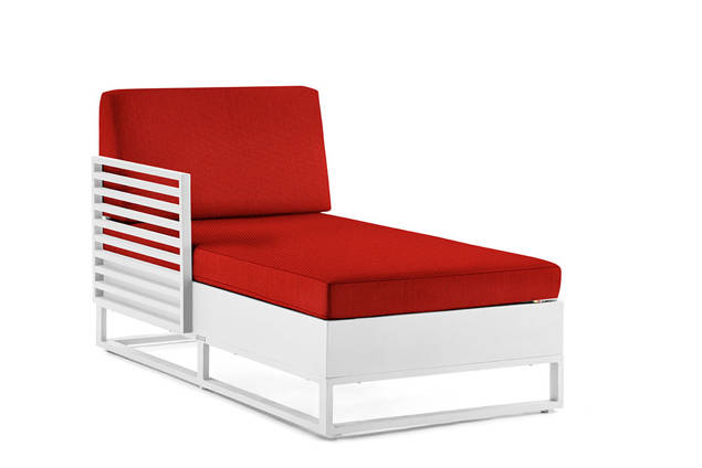 Miami Chaise longue droite aluminium