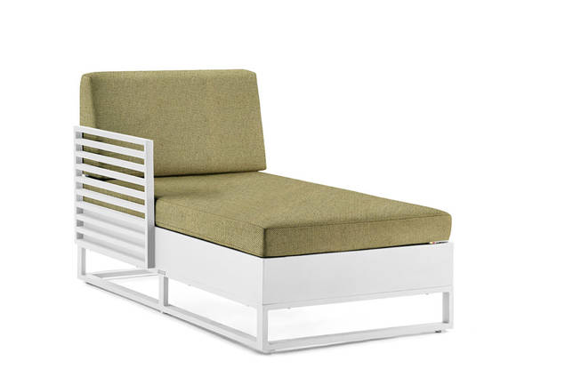 Miami Chaise longue droite aluminium