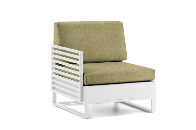 Miami Loungesessel rechts Aluminium