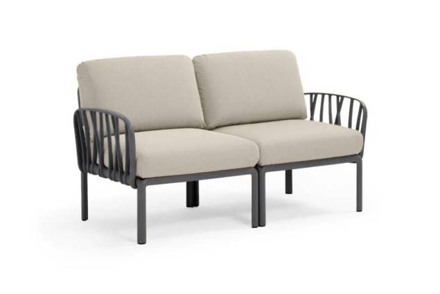 Komodo 2er Loungebank Kunststoff