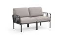 Komodo 2er Loungebank Kunststoff