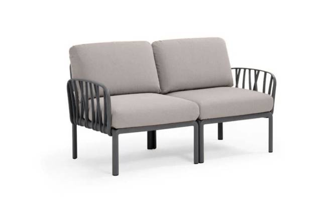 Komodo 2er Loungebank Kunststoff