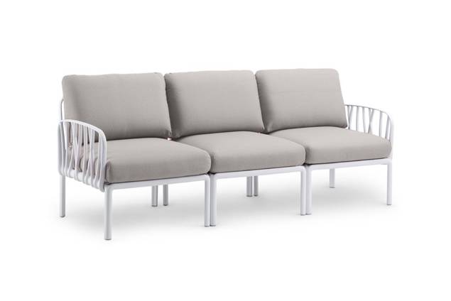 Komodo 3er Loungebank Kunststoff