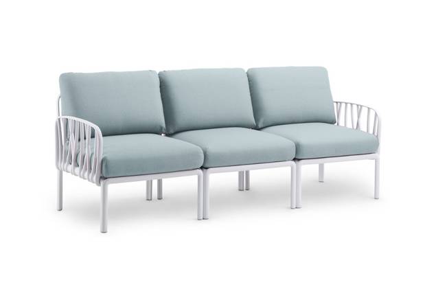 Komodo 3er Loungebank Kunststoff