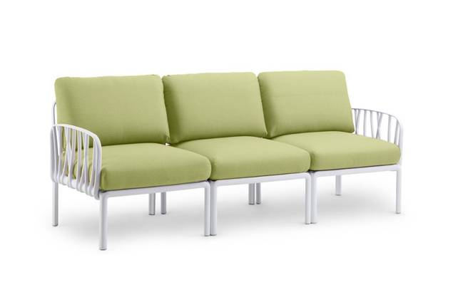 Komodo 3er Loungebank Kunststoff