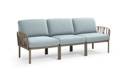 Komodo 3er Loungebank Kunststoff