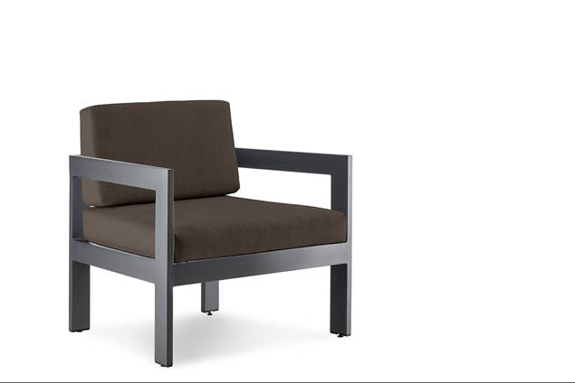 Livorno Fauteuil lounge dînatoire aluminium