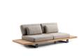 Amalfi Banc lounge 2 places aluminium