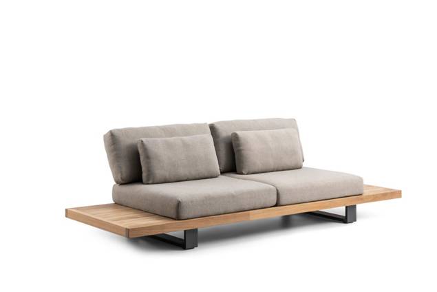 Amalfi Banc lounge 2 places aluminium