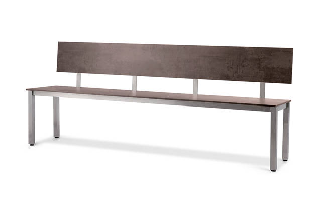 Island Gartenbank Edelstahl