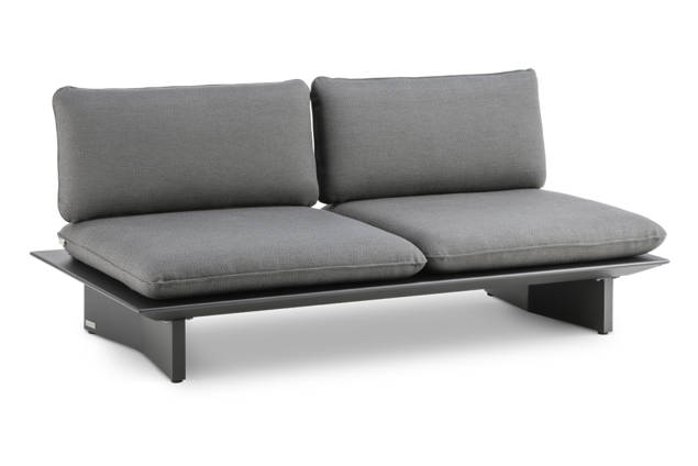 Manhattan 2er Loungebank Aluminium