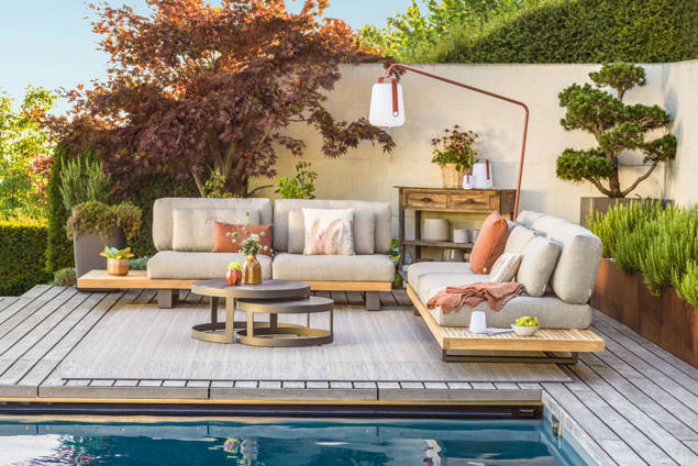 Amalfi Gartenlounge Set Aluminium