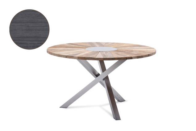 Alaska Table de jardin ronde acier inoxydable Ø160 cm