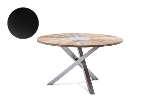 Alaska Table de jardin ronde acier inoxydable Ø160 cm