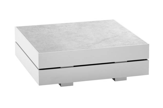 Malmö Loungetisch Aluminium