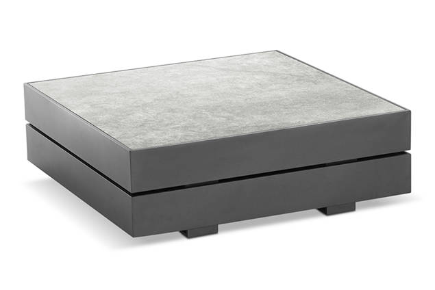 Malmö Loungetisch Aluminium