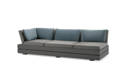 Malmö Banc lounge 3 places aluminium
