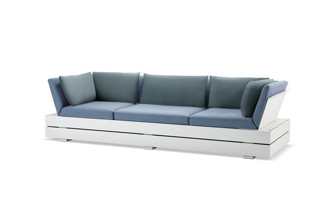 Malmö 3er Loungebank Aluminium